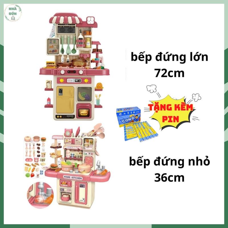  Bếp Đứng TO Bếp Đứng Nhỏ 36cm Có Phun Sương Và Vòi Nước Thật Đồ Chơi Dành Cho Bé  M87 A73 A30 N34 M87 TẶNG 3V PIN AA  