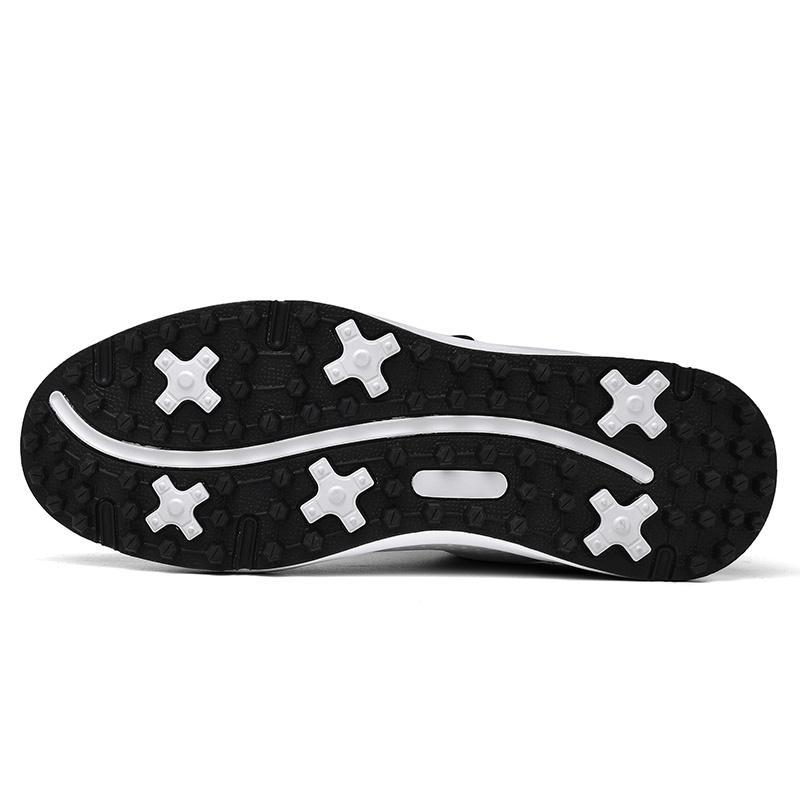 New High Quality Men Professional Golf Shoes Waterproof Spikes Golf Sneakers Black White Golf Trainers Big Size 40-47 4