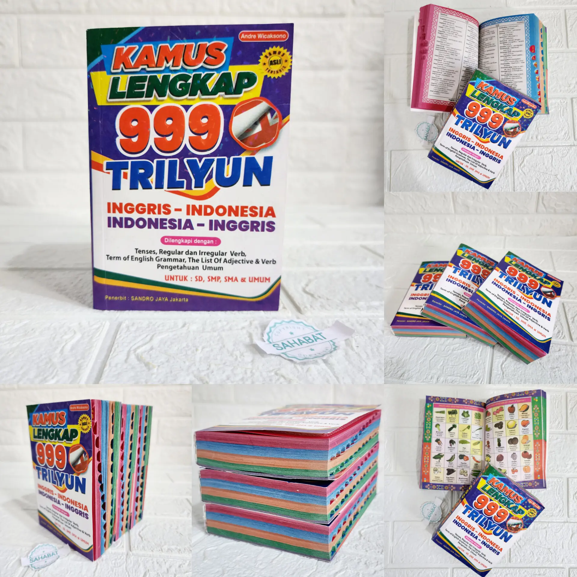 KAMUS LENGKAP 999 TRILYUN BAHASA INGGRIS ( INGGRIS- INDONESA INDONESA-INGGRIS ) KAMUS MURAH