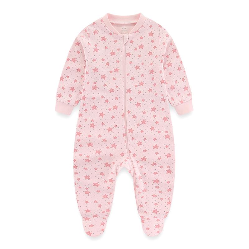 Quần Áo Trẻ Sơ Sinh, Kiddiezoom, 100% Cotton, Mềm Mại Và Thoải Mái, Thích Hợp Cho Mùa Thu Và Mùa Đông, Tay Áo Dài, Thoáng Khí, Cho Em Bé Trai Và Bé Gái, Áo Liền Quần