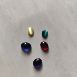 Batu Merah Siam / Merah Delima & Blue Safir Obsidian Kecil - Besar