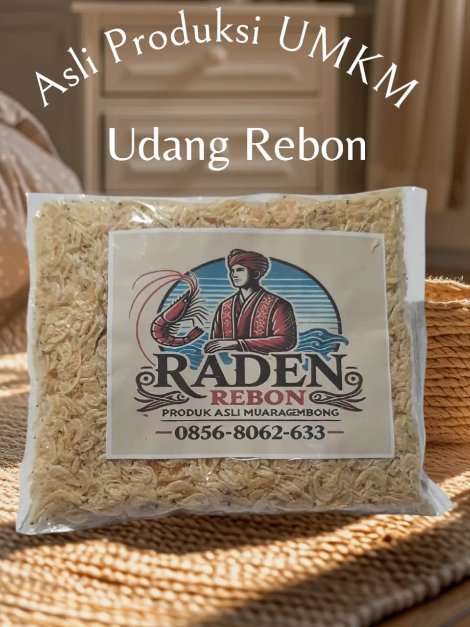 ikan asin udang rebon kasar super/ hepi kasar 500gr