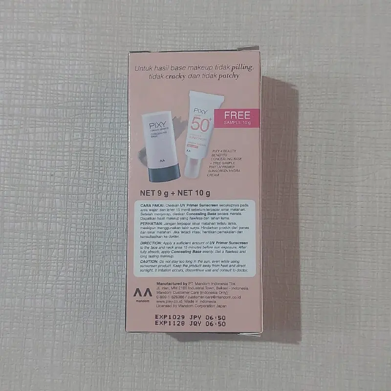 PIXY Concealing Base Bandid Gratis Pixy UV Sunscreen Primer/ Concealer/ Foundation/ Wajah/ Aging/ Menyamarkan Noda/ Wajah/ Kering 5