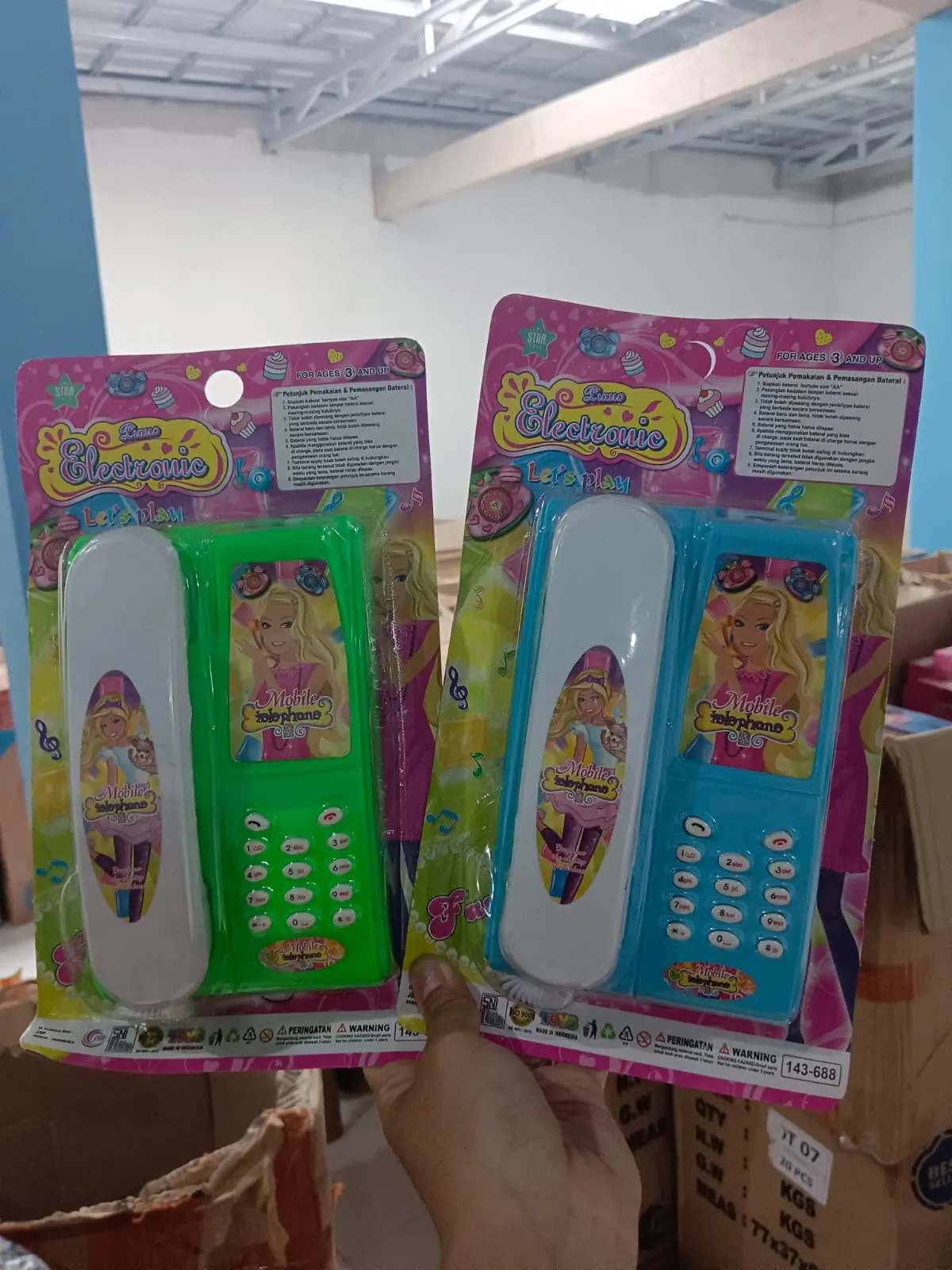 mainan anak telpn rumah Telephone Boneka princess telepon bayi mainan telefon mainan boneka