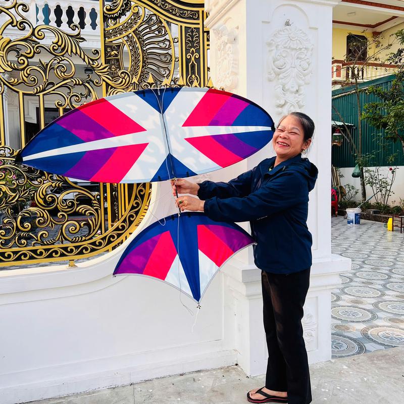  Diều Lắp Ghép Pun cacbon Diều Xương Cá Tím Pun Cacbon 1m5-1m7-2m Cực Đẹp 