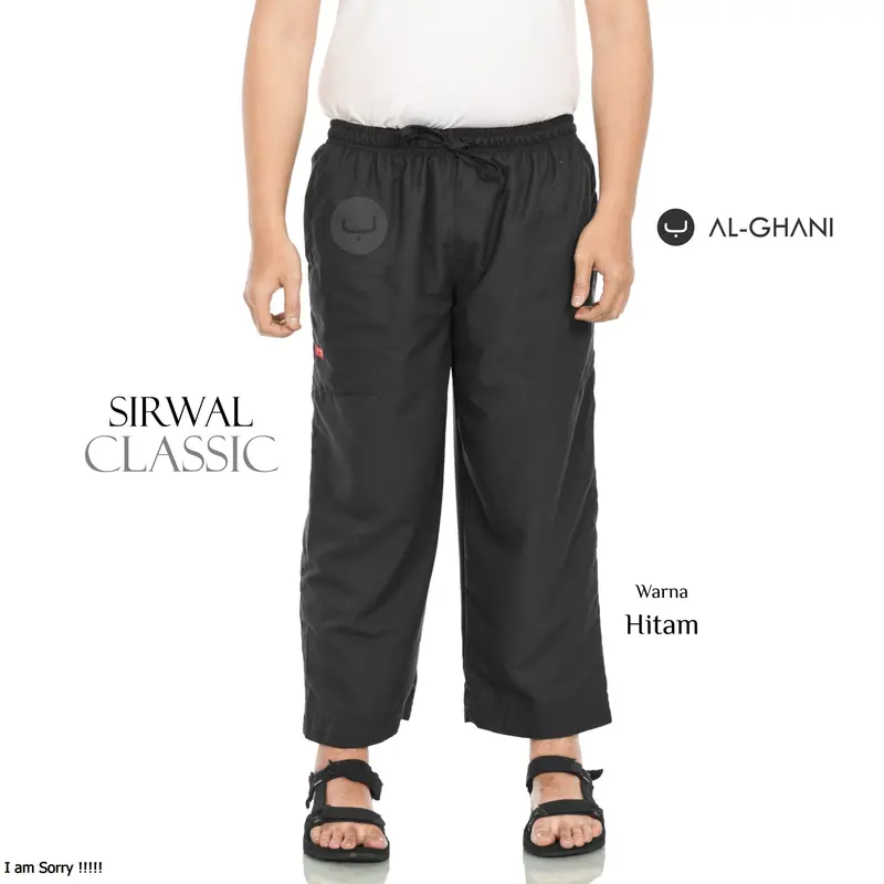 PAKET ISI 3PCS, Celana Sirwal ALGHANI -Soft (untuk dalaman jubah, gamis/sarung), Celana Pria Muslim Dewasa 1