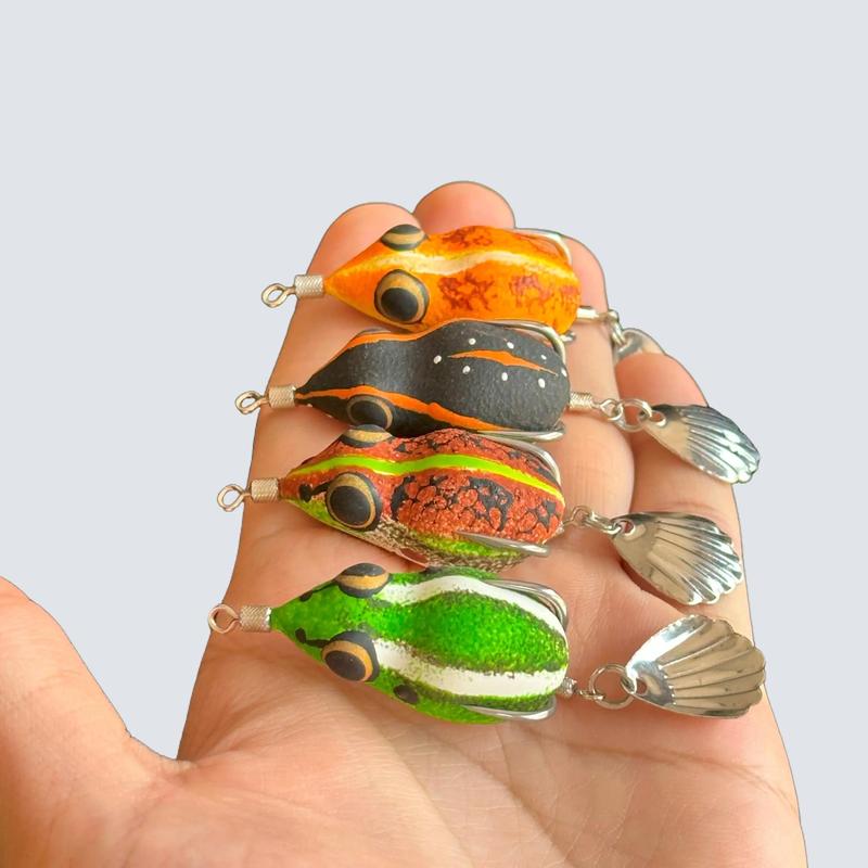 TNV C38 - Mồi câu lure Body Cao Su 3,8cm Nổi 6.5g Lững 11g Lưỡi độ Thìa Sò Chì Đúc