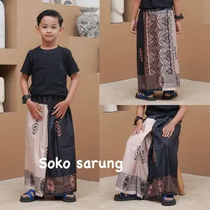 Soko Sarung - Sarung Instan Anak Motif Etnik Warna Elegan Cocok untuk usia 2 - 13 tahun Outfit Anak Nyaman