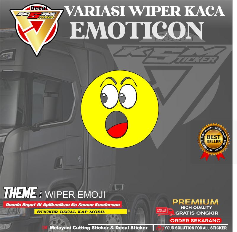 variasi wiper kaca emot/emoji kipas kaca mobil 6