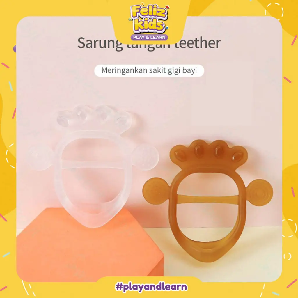 [FELIZKIDS] [FK274] Teether Gelang Jari Bayi / Teether Bayi Silikon / Gigitan Bayi