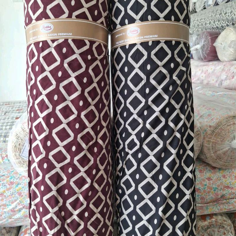 1/2METER BAHAN KATUN RAYON MOTIF KOatQK KETUPAT.HQRGQ 0.5METER 0