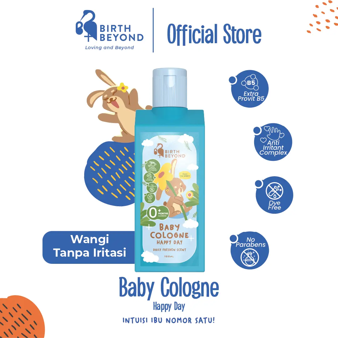 Birth Beyond Baby Cologne Happy Days 100ml (New Packaging) - Parfum Bayi