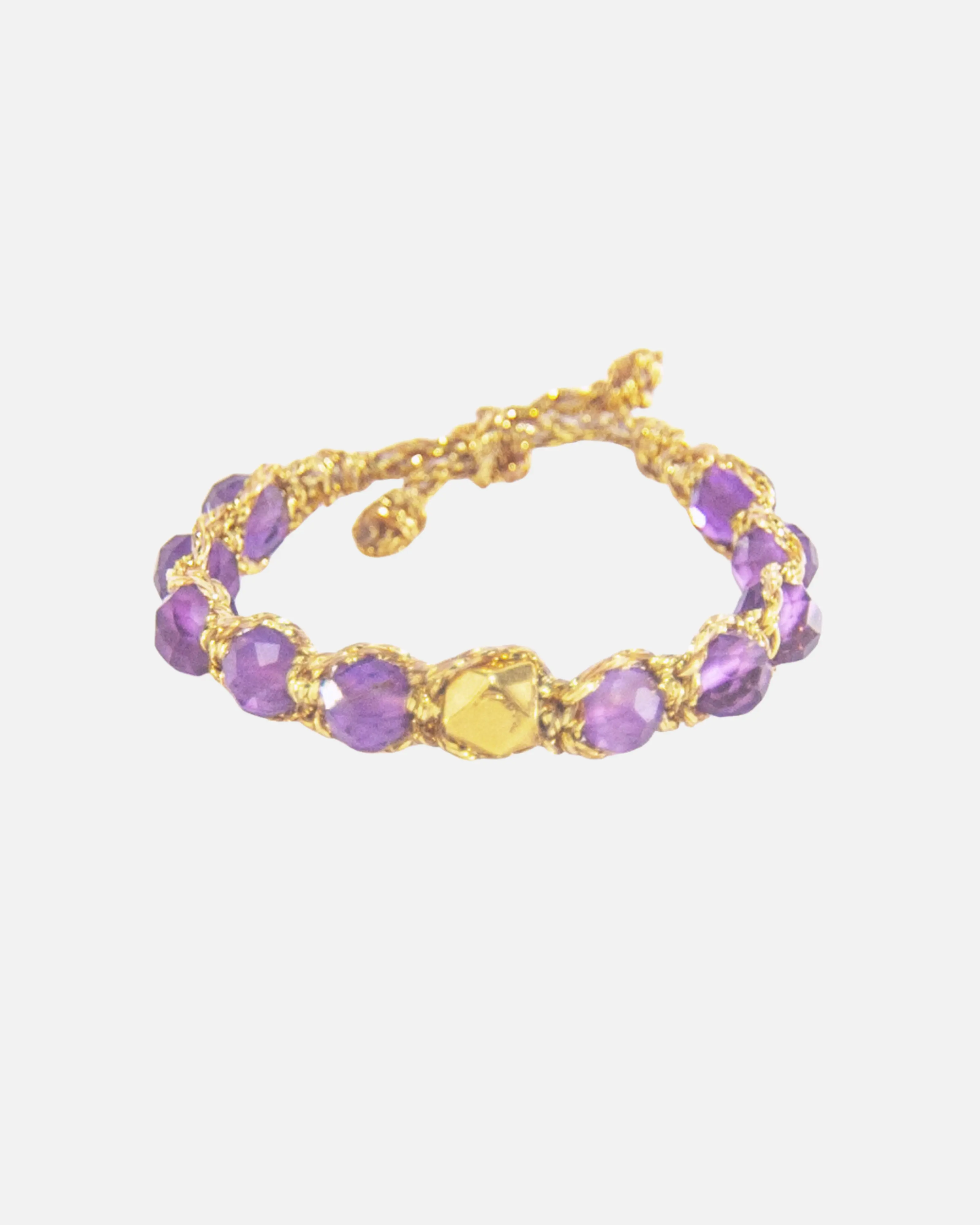 Amethyst Rings Semi precious stone for Women Aesthetic Samapura