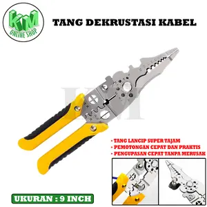 Tang Multifungsi Kombinasi Lancip Potong 9 inch Wire Cutter Tang Listrik Tang Pemotong