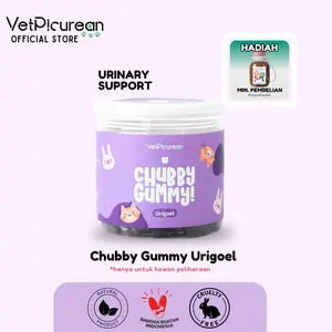 Vetpicurean Chubby Gummy Urigoel | Vitamin Urinary Kucing Anjing untuk FLUTD & Kencing Batu