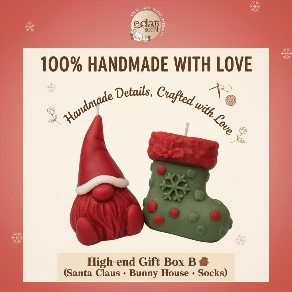 Eclat Gift Set Lilin Aromaterapi Natal Santa & Snowman | Christmas Candle Box ES032 Eclat Gift Set Lilin Aromaterapi Natal Santa & Snowman | Christmas Candle Box ES032