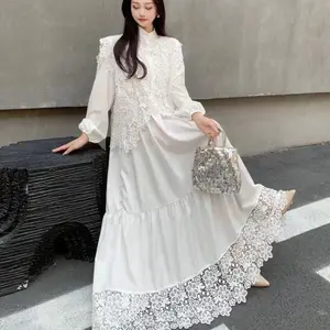 Nusaiba Premium Dress Lebaran/Kondangan Lingkar Dada 100-110 Panjang 136-137cm Elegan dan Mewah