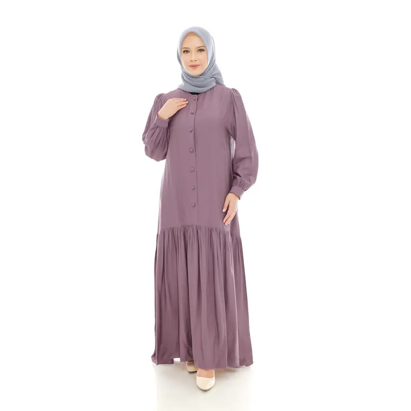 Dress Lunna Dress Mahaira Premium Bahan Polo Linen Katun Premium Dress Wanita Muslim Dewasa Mewah  Pesta Elegant Gamis Kondangan Gaun Hitam Rayon Midi Navy Remaja Panjang Crinkle Basic Airflow 6