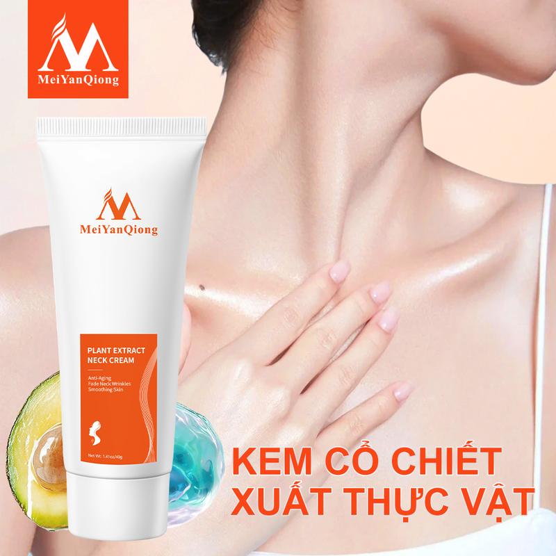  【MeiYanQiong Kem dưỡng da cổ chiết xuất thực vật | Chứa thành phần thực vật | Bổ sung độ ẩm | Da cổ khô | Da thô ráp | Thiếu độ bóng| Skin Care| Dưỡng Body   40g 