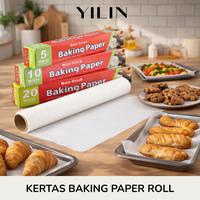 Gambar Kertas Baking Anti Lengket Roll - Baking Paper Parchment Paper Anti Minyak Oven Air Fryer Kukusan - 5MX30CM dari YILIN OFFICE STORE Kab. Tangerang 1 Tokopedia