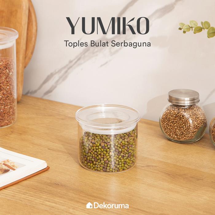Gambar Dekoruma YUMIKO Toples Bulat Serbaguna / Toples Snack / Toples Kacang 450 ml dari Dekoruma Official Store Kab. Bekasi Tokopedia