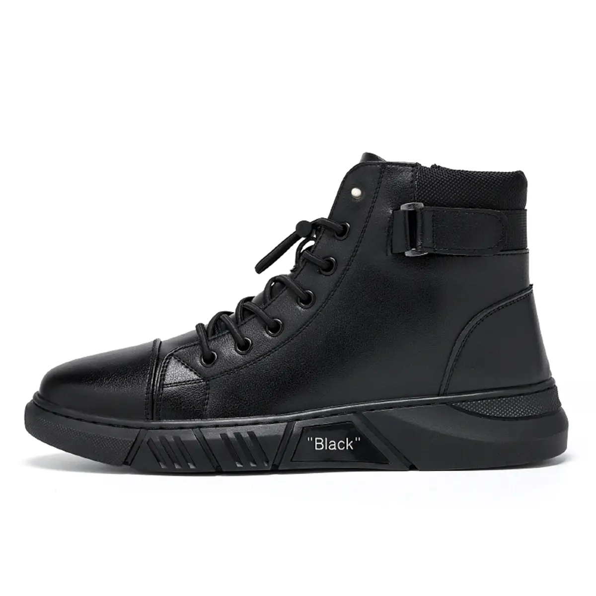 Sepatu Midnight Sneakers pria Kasual zipper High Boots - E15 Shoes