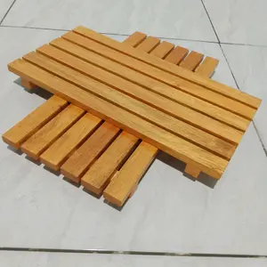 Mini Palet Tatakan Minyak Anti Panas 30x15 20x15 25x15 Serbaguna Bahan Kayu Mahoni Desain Minimalis Praktis Finishing Halus Anti Jamur