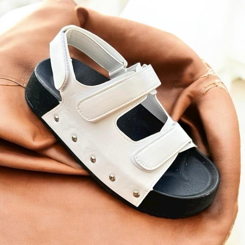  Dép nữ xăng đang học sinh,quai dán xé hottrek vyshoesshop dán xé có thể điều chỉnh được rộng chật theo chân - 449 DéP - Giày  quai  miu dép  xuồng 3 phấn 