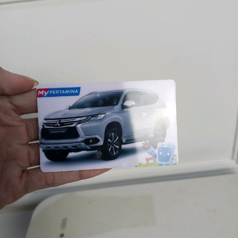 Kartu Barcode MyPertamina Custom Foto Mobil Bahan PVC Card 2