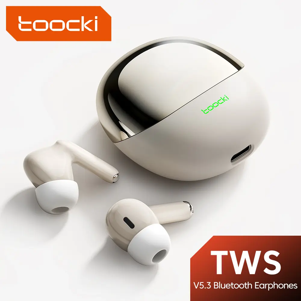 Toocki Wireless Earphone TWS Bluetooth 5.3 Headphones 3D Hifi Stereo In-Ear Earbuds With Microphone Sports Gaming Headsets
