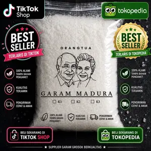 1KG Garam Madura GROSOK/KASAR/KROSOK | Petani Madura Asli 100% Natural Mineral Berkualitas