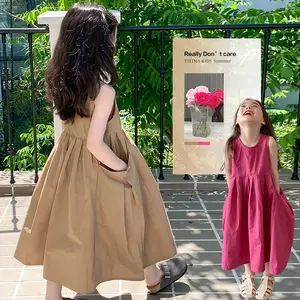 DRES PANJANG ANAK PEREMPUAN UMUR 3-12 TAHUN LENGAN ROMPI / DRES ANAK - ANAK