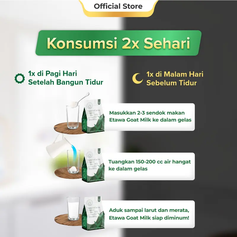 Ternak Syams Susu Kambing Etawa Bubuk Rasa Original 500 gram alami rendah gula terapi ISPA sesak nafas berat asma tuberkulosis peradangan paru paru pemula akut batuk berdahak imunitas lemah anak anak orang tua lansia dewasa rendah laktosa nyeri sendi 4