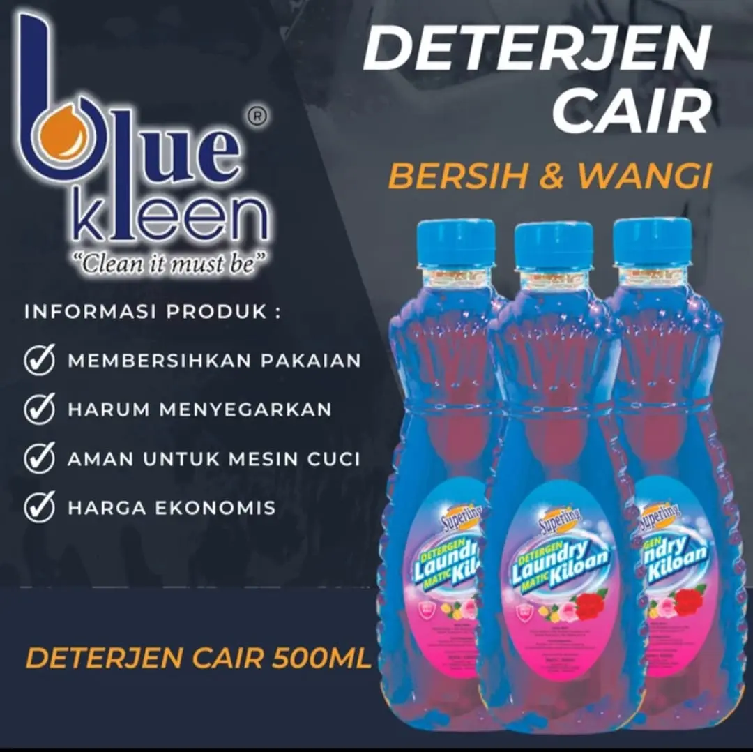 Blue Kleen Deterjen Cair Superling