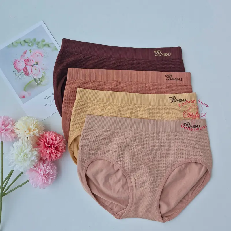 3 Pcs Celana Dalam Piaoli Katun Cd Cewek Wanita Dewasa Remaja Rajut 2