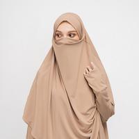 Gambar TUBITA - Khimar Saba Mecca French Khimar Hijab Panjang Wanita Cadar Instant - broken white dari Tubita Official_NEW Kota Bandung 3 Tokopedia