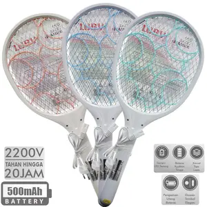 Raket Nyamuk LUBY 3826A / 3825A Rechargeble Tahan 20 Jam + Lampu LED