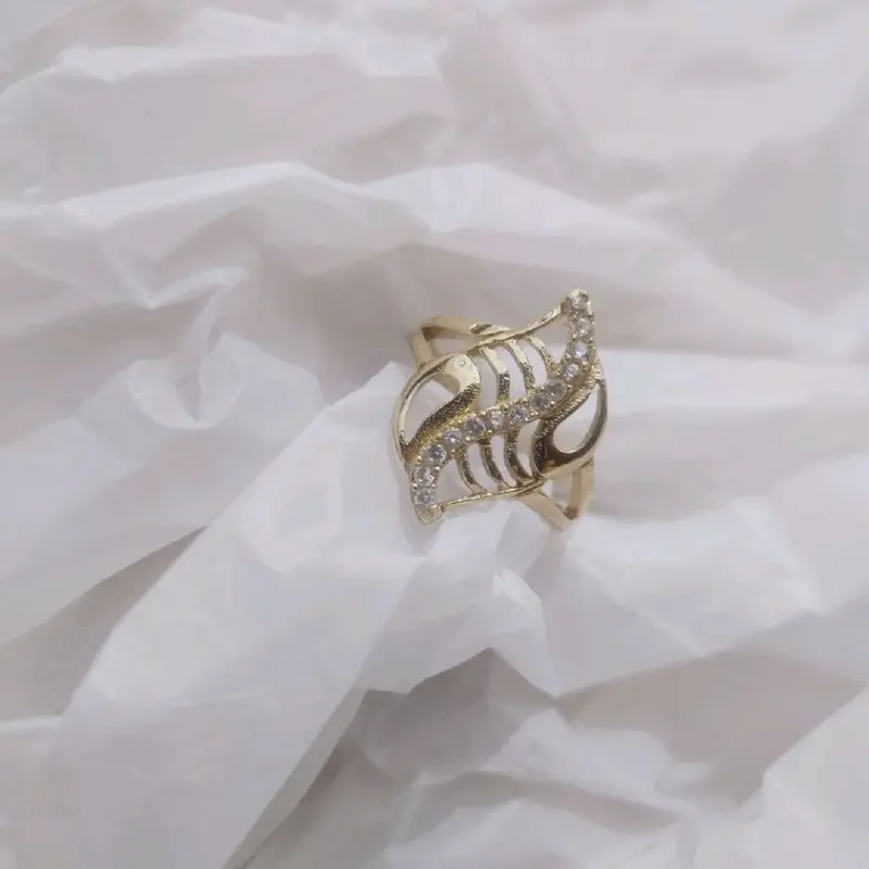SWASA TERLARIS Cincin Permata dubai ombak petir cinta Cantik Mewah Awet Elegan 8