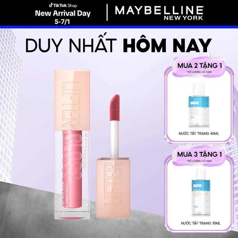  Son Bóng Lifter Gloss cho Đôi Môi Đầy Căng Mọng Kẹo cùng Hyaluronic Acid Maybelline New York 5.4ML 