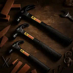 Palu Kambing Hitam WILMER CAMEL IZM Hammer Martil Gagang Besi Karet Anti Slip 8 oz 12 oz 16 oz / 23 cm  Magnet Palu Gigi Magnit Magnet Catut Paku Gagang Karet Palu Martil Besi BerMagnet Palu Bergerigi Ujung Gagang Besi Lapis Karet Gerigi Pipa Bolong Tebal