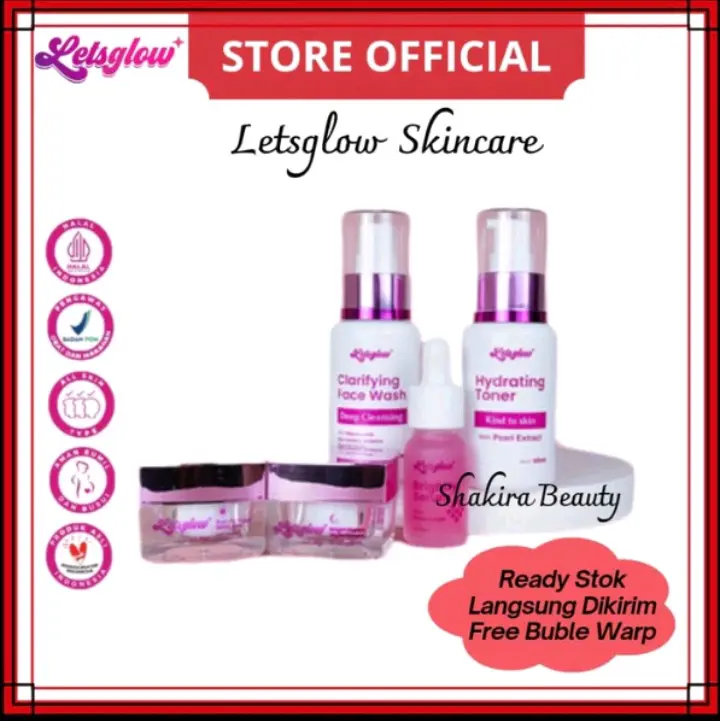 LET'S GLOW BEAUTY PAKET PERAWATAN WAJAH 0