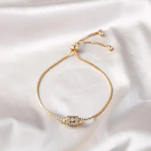 Gelang Titanium Wanita Dewasa Mewah Berbentuk Hati Berlian Aksesoris Fashion Korea Gelang Tali Serut Perhiasan Emas D363