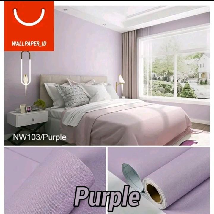 Paket Hemat 4 Roll 8 Meter | Wallpaper Dinding Sticker Dinding Polos Anti Air Kertas PVC Merah | Oren | Hijau | Kuning 7