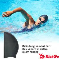 Gambar KickGo Topi Renang Karet Silikon Swimming Cap Penutup Kepala Renang Remaja Dewasa All Size - Topi Renang Biru dari KickGoOfficialStore Kab. Tangerang 5 Tokopedia