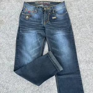 SERVOGEN Celana Jeans Panjang Fashion Reguler Fit NON Streach Denim Jeans 13 Oz Nyaman Dipakai Size 28-39 Bahan Ring Ketebalan 13Oz Proses Washing Tidak Mudah Pudar 5 Kantong Aktif