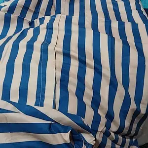 Gamis wanita motif garis salur kancing depan maxxi bussui frendly pollycoton premium terlaris