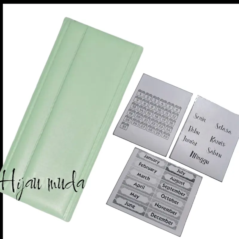 DOMPET DISIPLIN KEUANGAN + STIKER THERMAL Wanita Kartu Kulit sintetis 2