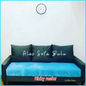 Alas Sarung Kursi Sofa Bulu Ukuran 170x100cm Dan Ukuran 100x85cm Alas Sofa 3 2 1 Tempat Duduk Alas Kursi Sofa Tamu Kain Bulu Rasfur