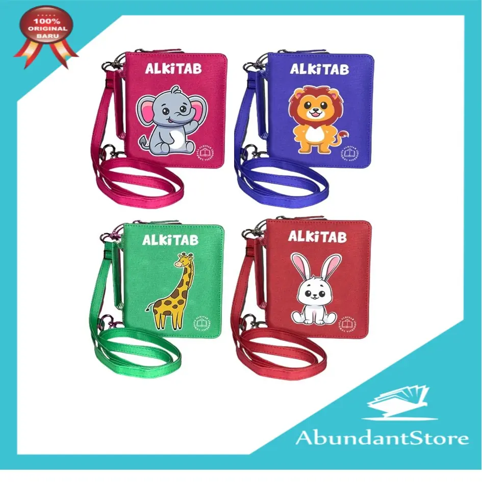 Alkitab Anak KECIL Motif Hewan Sampul Kain Resleting - TB2 034 TI Zoo