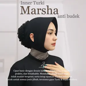 Inner / Ciput Turki Marsha Anti Budeg Dalaman Jilbab Lubang Telinga dagu